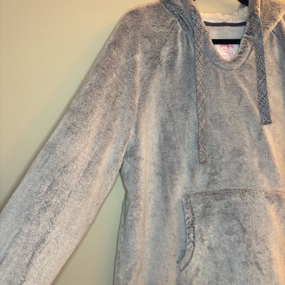 Members Mark Grey Plush Pullover Hooded Sweatshirt Size XXL - Picture 3 of 7